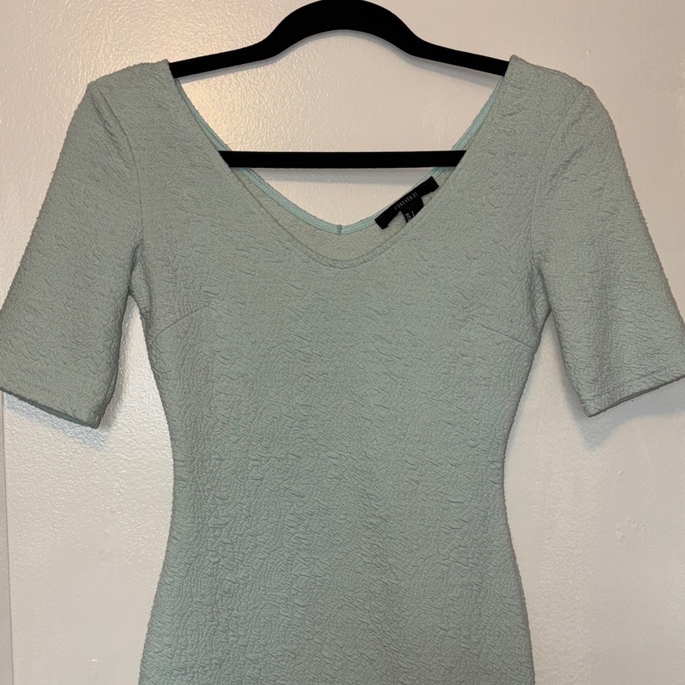 Forever 21 Mint Textured Dress